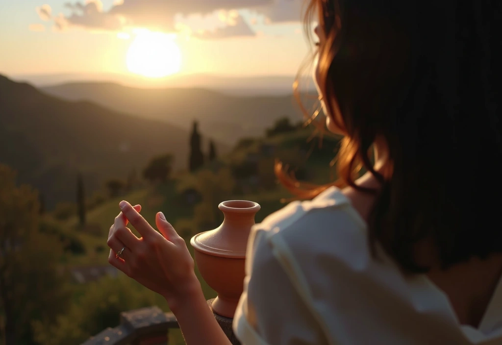 Subtle, elegant imagery evoking Italian landscapes or traditional craftsmanship, symbolizing Colosseovitacx's Italian origin and quality.